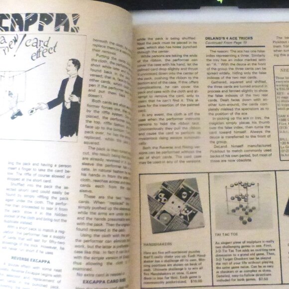 June 1977 Houdini's MAGIC MAGAZINE Magician Book Magic Tricks Magician Outfit - Picture 4 of 6